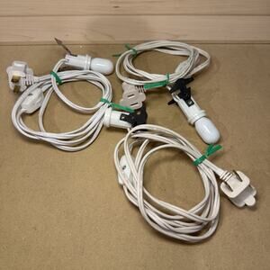 Clip In Lamp Replacement Cord Christmas Village House with LED Light Bulb (3)